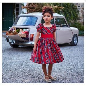 Janie and Jack the Tartan Holiday Dress and Flats